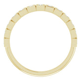 14K Yellow 1/3 CTW Natural Diamond Anniversary Band